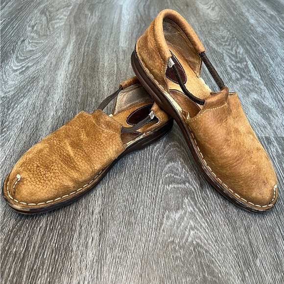 Born Shoes - Börn Leather Woman’s Slip-on Fisher Moccasin Brown